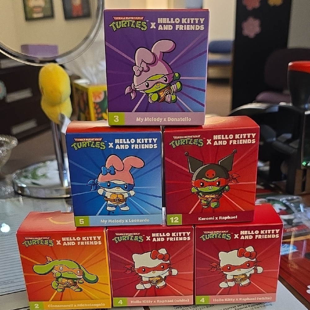 Hello Kitty and Friends x Teenage Mutant Ninja Turtles Collectible Figures